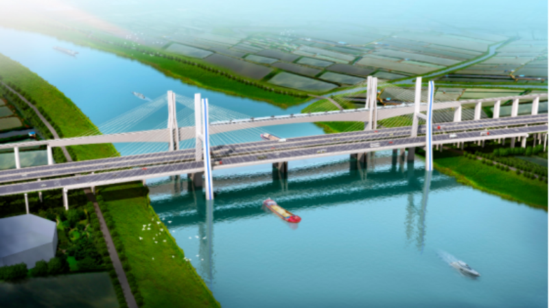 广澳高速公路南沙至珠海段横沥大桥效果图