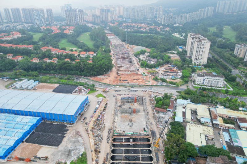 今年5月，景观路隧道总体施工进度已完成75%。缪晓剑 摄