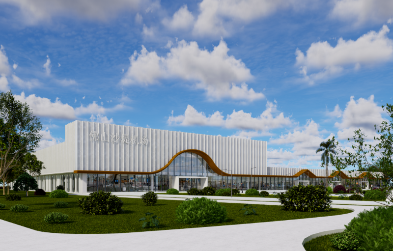 佛山沙堤机场新航站楼项目效果图