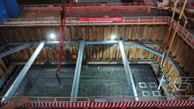 63#墩承台混凝土浇筑